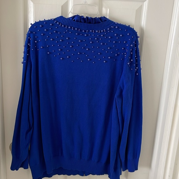A blue embellished cardigan - Picture 4 of 4